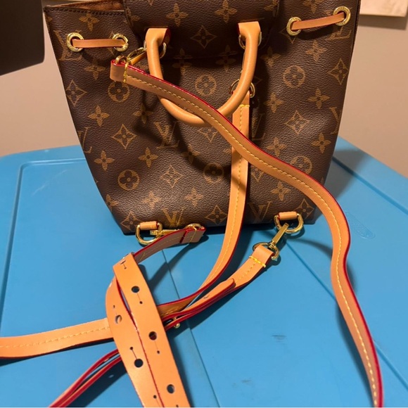 Designer inspired Brown Backpack - Picture 2 of 5